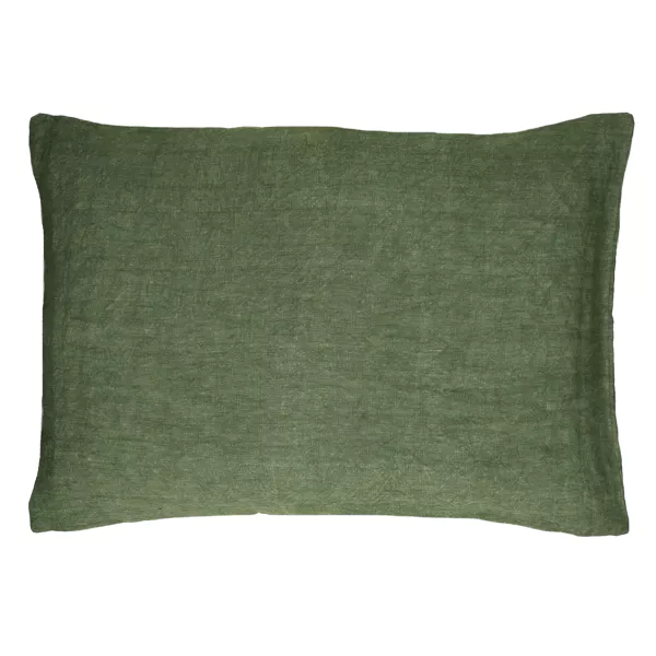 ALPHA BASICS - coussin - lin - L 70 x W 50 cm - vert